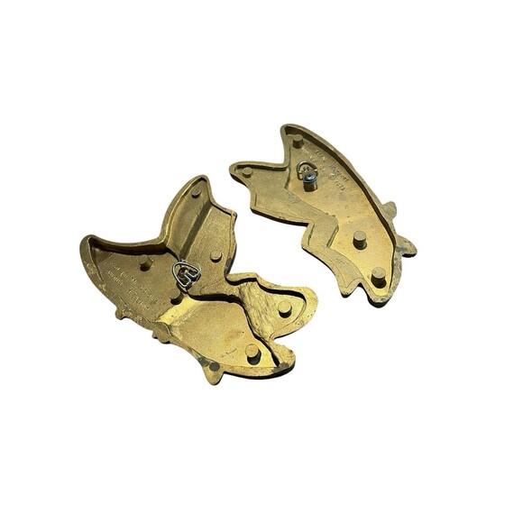 Vintage Gold Butterfly Set of 2 Hanging Wall Plaques Universal Statuary 1973 - Picture 4 of 5